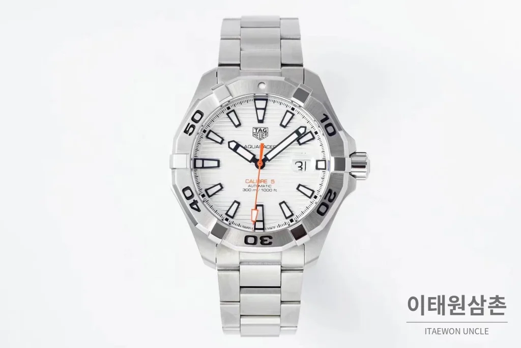 태그호이어 까레라 스틸 블랙다이얼 오토매틱 41mm 스틸 브레이슬릿 실버 베젤