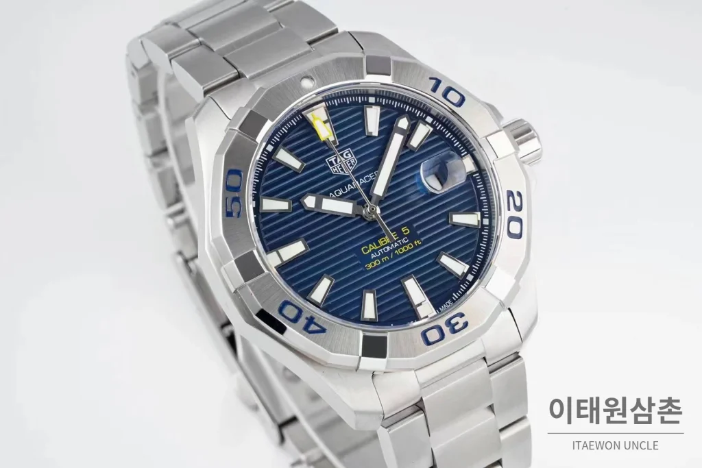태그호이어 까레라 스틸 블랙다이얼 오토매틱 41mm 스틸 브레이슬릿