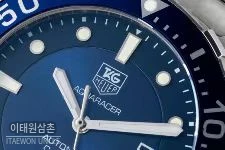 태그호이어 까레라 스틸 블랙다이얼 오토매틱 41mm 스틸 브레이슬릿 블루 베젤