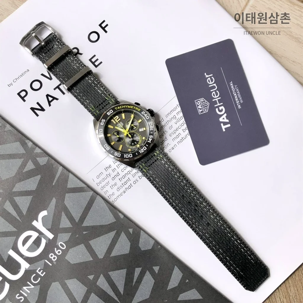 태그호이어 포뮬러1 크로노그래프 스틸 남성용 쿼츠 시계 43mm