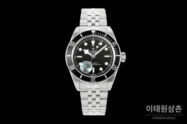 튜더 블랙베이 41 모노크롬 블랙다이얼 스틸 오토매틱 41mm M7941A1A0NU 스틸 브레이슬릿 블랙 베젤 (2)