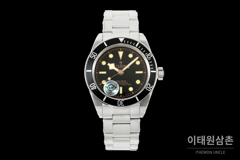 튜더 블랙베이 41 모노크롬 블랙다이얼 스틸 오토매틱 41mm M7941A1A0NU 스틸 브레이슬릿 블랙 베젤 (3)