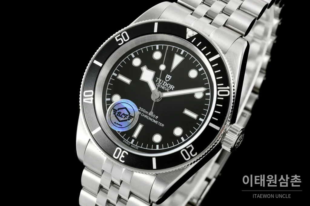 튜더 블랙베이 41 모노크롬 블랙다이얼 스틸 오토매틱 41mm M7941A1A0NU 스틸 브레이슬릿 블랙 베젤 (2)