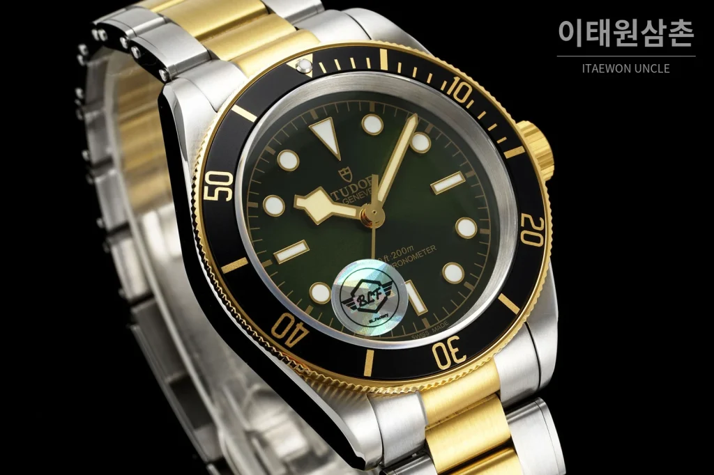 튜더 블랙베이 41 모노크롬 그린다이얼 스틸 오토매틱 41mm