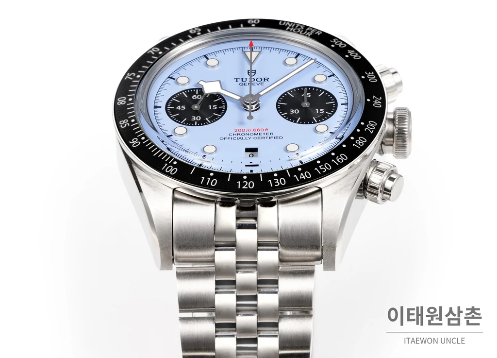 튜더 블랙베이 크로노 스틸 아이스 블루 다이얼 오토매틱 41mm