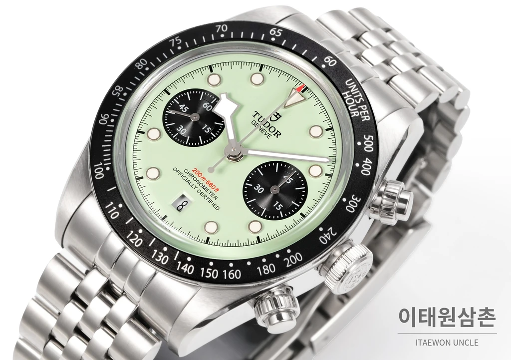 튜더 블랙베이 크로노 스틸 민트 그린 다이얼 오토매틱 41mm