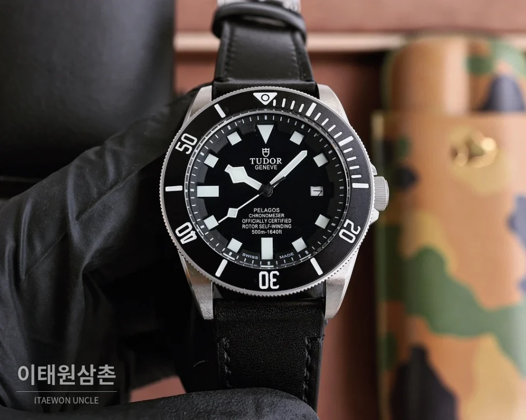 튜더 헤리티지 블랙베이 스틸 브레이슬릿 오토매틱 42mm 그린 다이얼