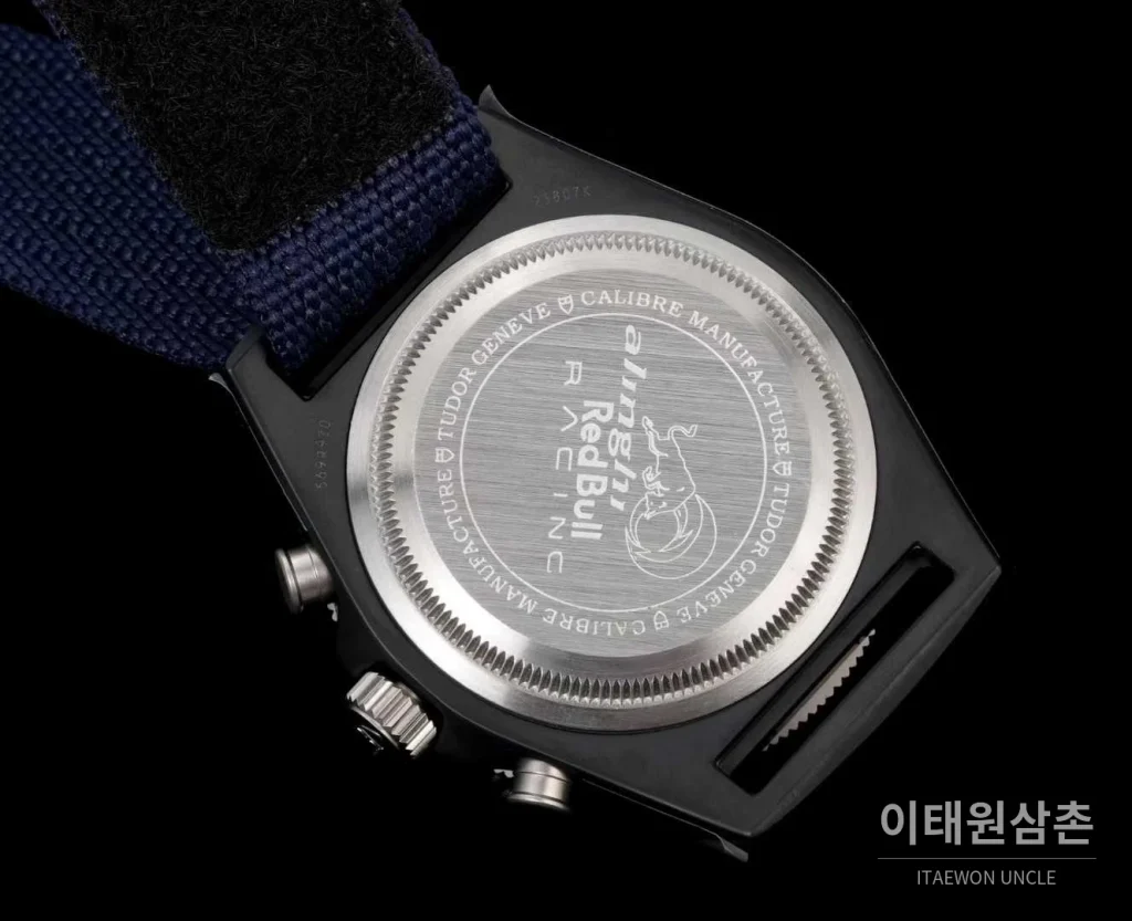 튜더 펠라고스 FXD 카본 블루다이얼 크로노그래프 데이데이트 오토매틱 43mm 네이비 나일론 스트랩 그레이 베젤 (2)