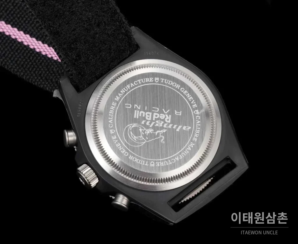 튜더 펠라고스 FXD 카본 블루다이얼 크로노그래프 데이데이트 오토매틱 43mm 블랙 나일론 스트랩 블랙 베젤