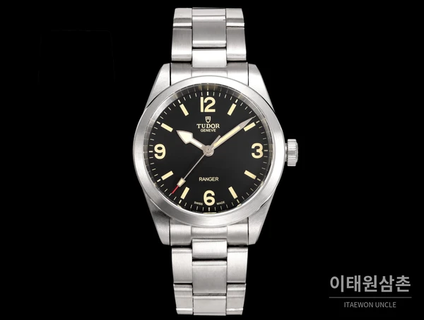 튜더 레인저 스틸 아라비아숫자 블랙·듄화이트 다이얼 오토매틱 39mm 튜더 레인저 스틸 아라비아숫자 블랙·듄화이트 다이얼 오토매틱 39mm