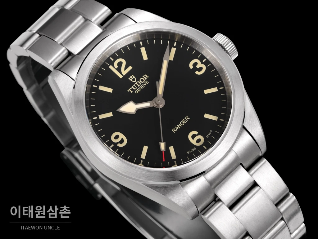 튜더 레인저 스틸 아라비아숫자 블랙·듄화이트 다이얼 오토매틱 39mm