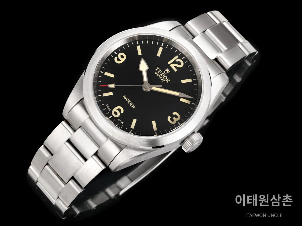 튜더 레인저 스틸 아라비아숫자 블랙·듄화이트 다이얼 오토매틱 39mm