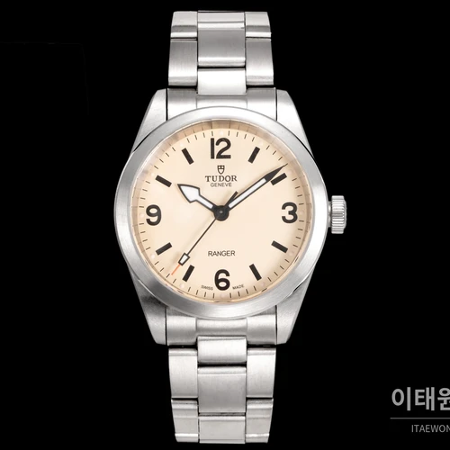 튜더 레인저 스틸 아라비아숫자 라이트옐로우 다이얼 오토매틱 39mm 튜더 레인저 스틸 아라비아숫자 라이트옐로우 다이얼 오토매틱 39mm