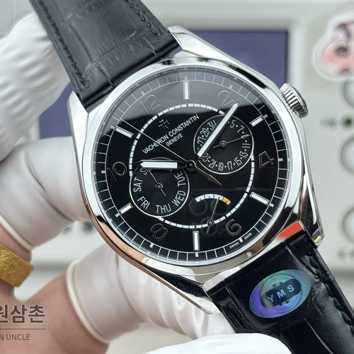 바쉐론콘스탄틴 피프티식스 데이데이트 블랙다이얼 카프스킨 오토매틱 40mm 바쉐론콘스탄틴 피프티식스 데이데이트 블랙다이얼 카프스킨 오토매틱 40mm