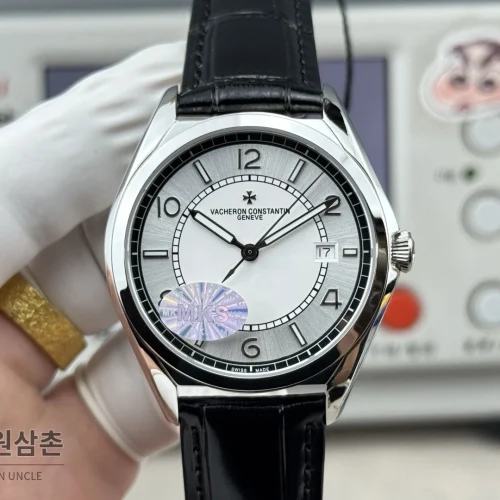 바쉐론콘스탄틴 피프티식스 가죽밴드 오토매틱 40mm 실버 다이얼