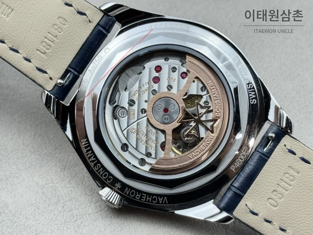 바쉐론콘스탄틴 피프티식스 가죽밴드 오토매틱 40mm 네이비 다이얼