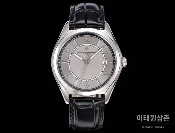 바쉐론콘스탄틴 피프티식스 스틸 그레이다이얼 오토매틱 40mm 화이트