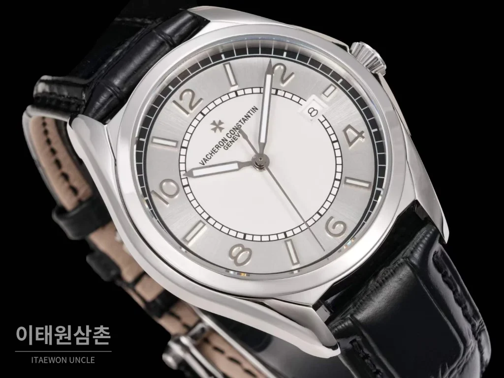 바쉐론콘스탄틴 피프티식스 스틸 그레이다이얼 오토매틱 40mm 화이트 (2)