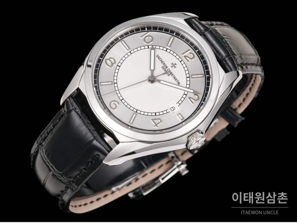 바쉐론콘스탄틴 피프티식스 스틸 그레이다이얼 오토매틱 40mm 화이트 (2)