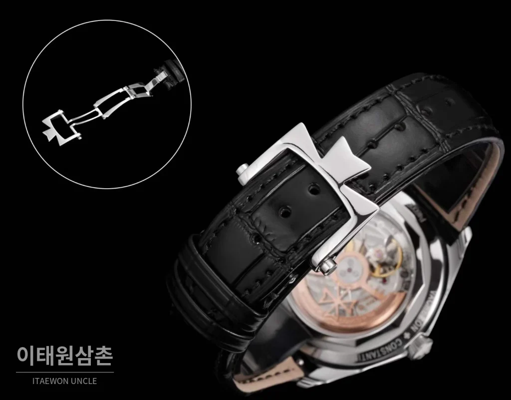 바쉐론콘스탄틴 피프티식스 스틸 그레이다이얼 오토매틱 40mm 화이트 (2)