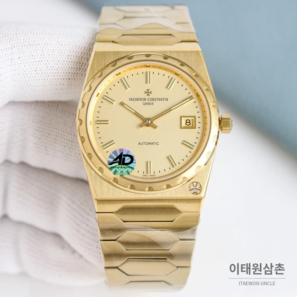 바쉐론콘스탄틴 히스토릭 222 골드베젤 샴페인다이얼 오토매틱 37mm