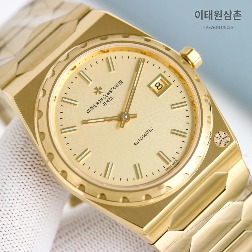 바쉐론콘스탄틴 히스토릭 222 골드베젤 샴페인다이얼 오토매틱 37mm