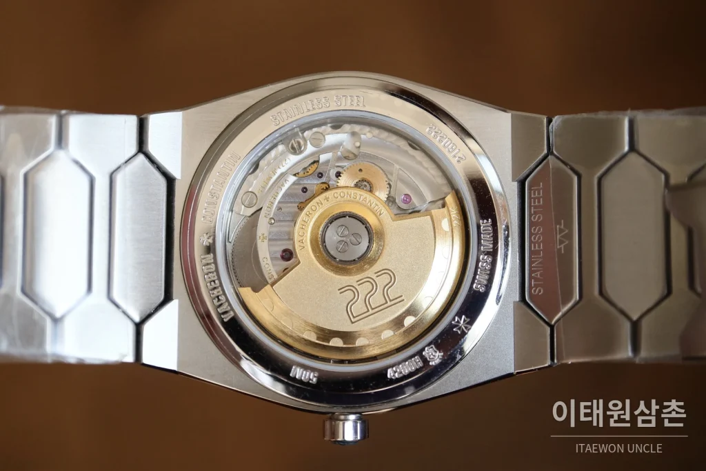 바쉐론콘스탄틴 히스토릭 222 스틸 브레이슬릿 오토매틱 37mm 실버