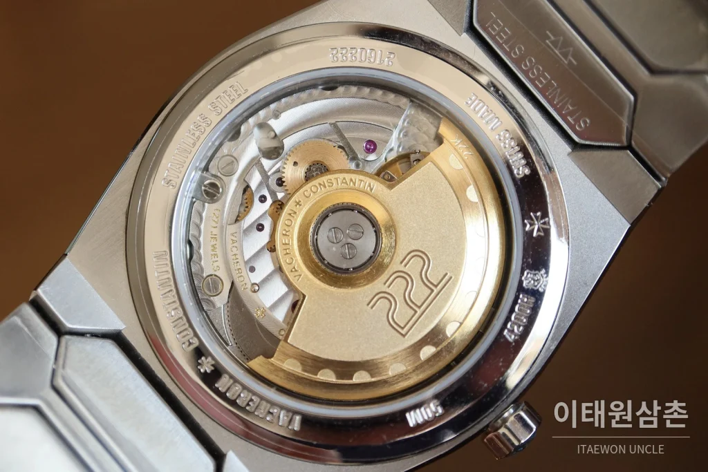 바쉐론콘스탄틴 히스토릭 222 스틸 브레이슬릿 오토매틱 37mm 실버