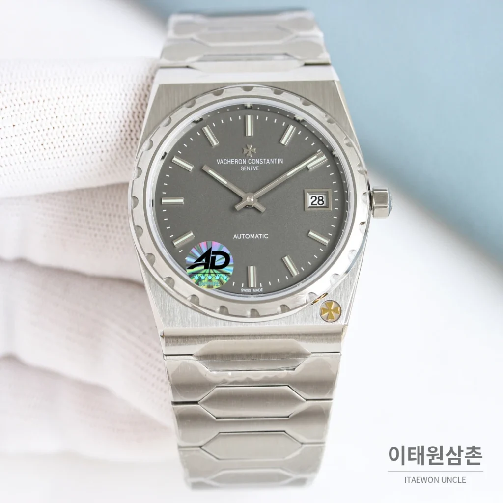 바쉐론콘스탄틴 히스토릭 222 스틸 그레이다이얼 오토매틱 37mm