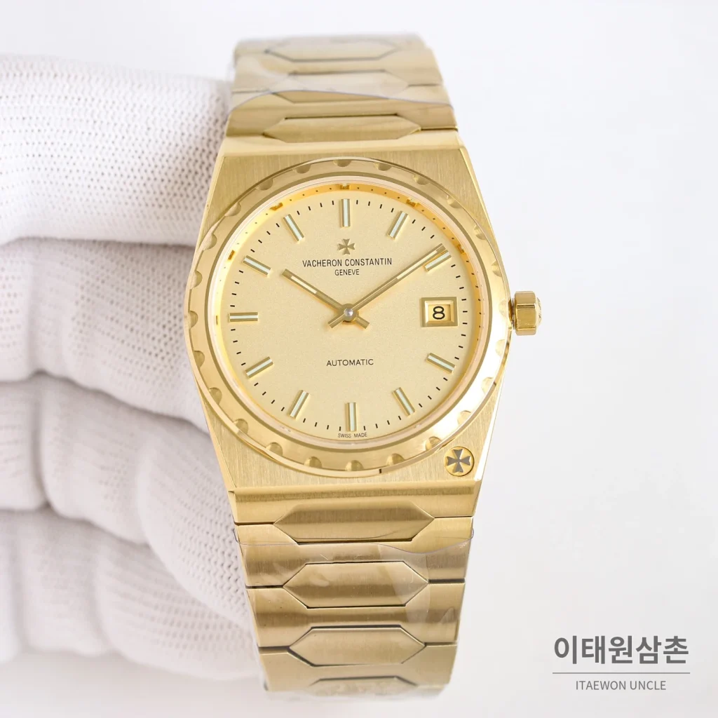 바쉐론콘스탄틴 히스토릭 222 스틸 옐로우골드베젤 골드다이얼 오토매틱 37mm