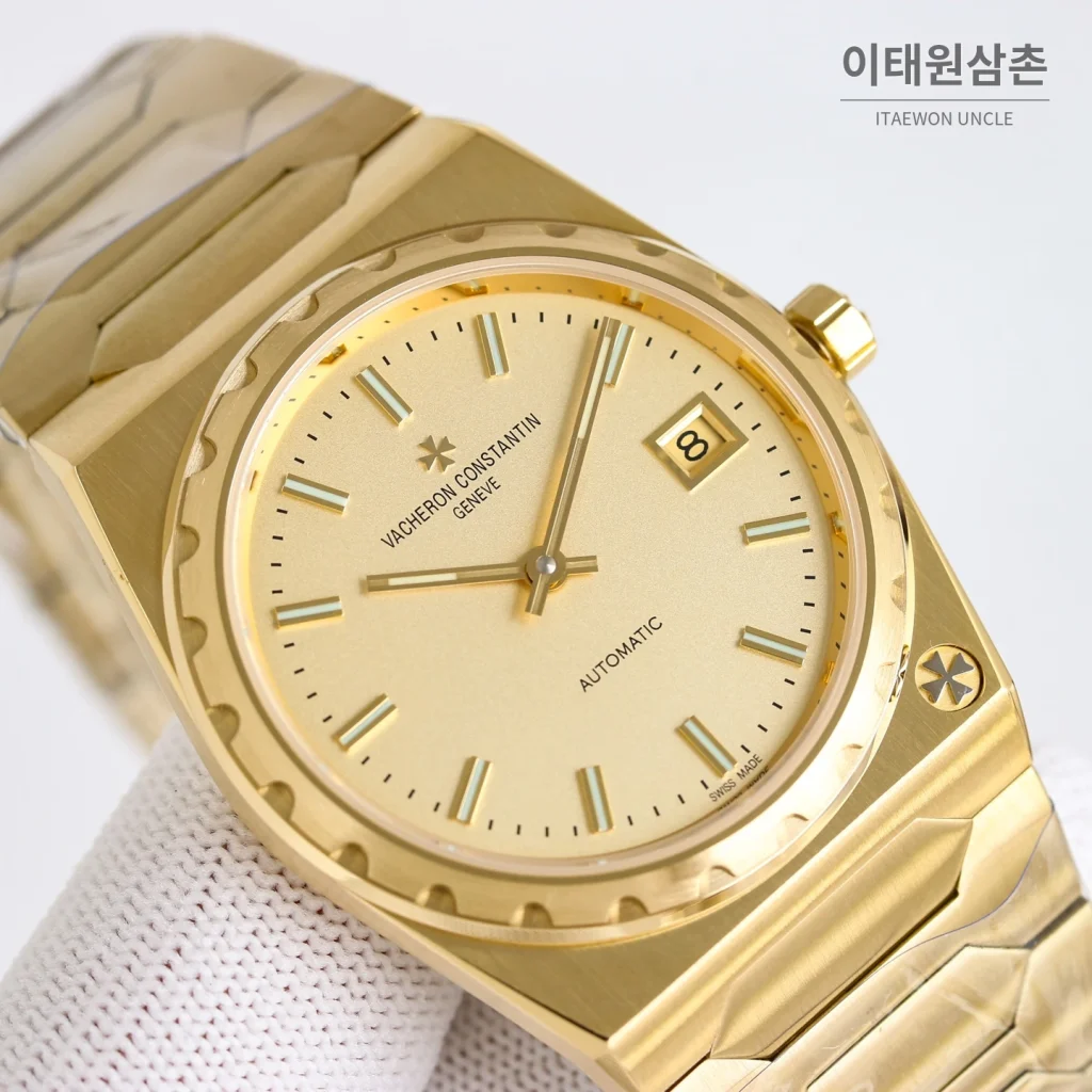 바쉐론콘스탄틴 히스토릭 222 스틸 옐로우골드베젤 골드다이얼 오토매틱 37mm