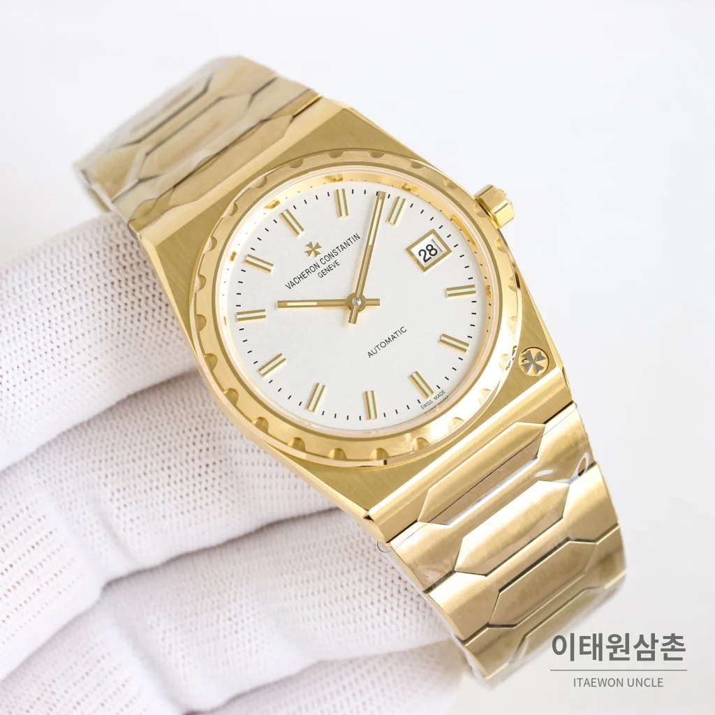 바쉐론콘스탄틴 히스토릭 222 스틸 옐로우골드베젤 골드다이얼 오토매틱 37mm