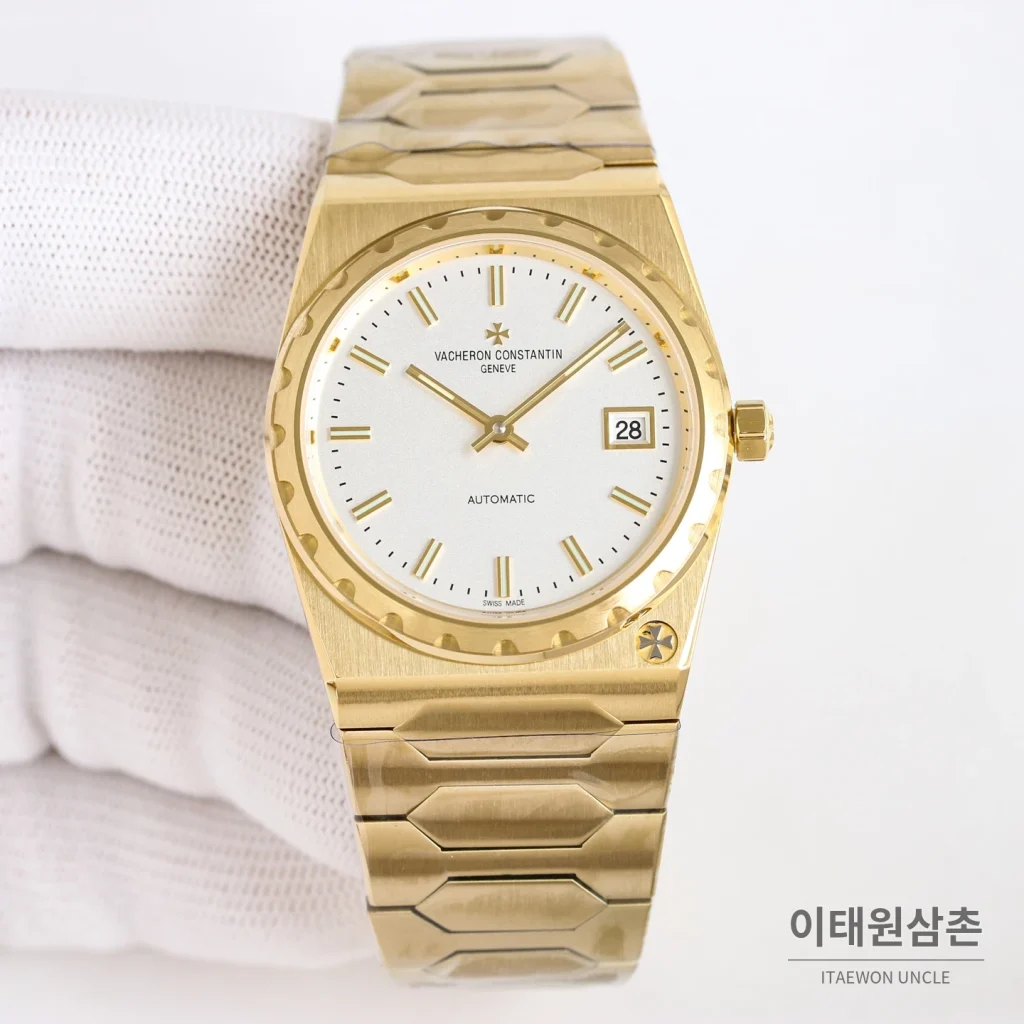 바쉐론콘스탄틴 히스토릭 222 스틸 옐로우골드베젤 골드다이얼 오토매틱 37mm
