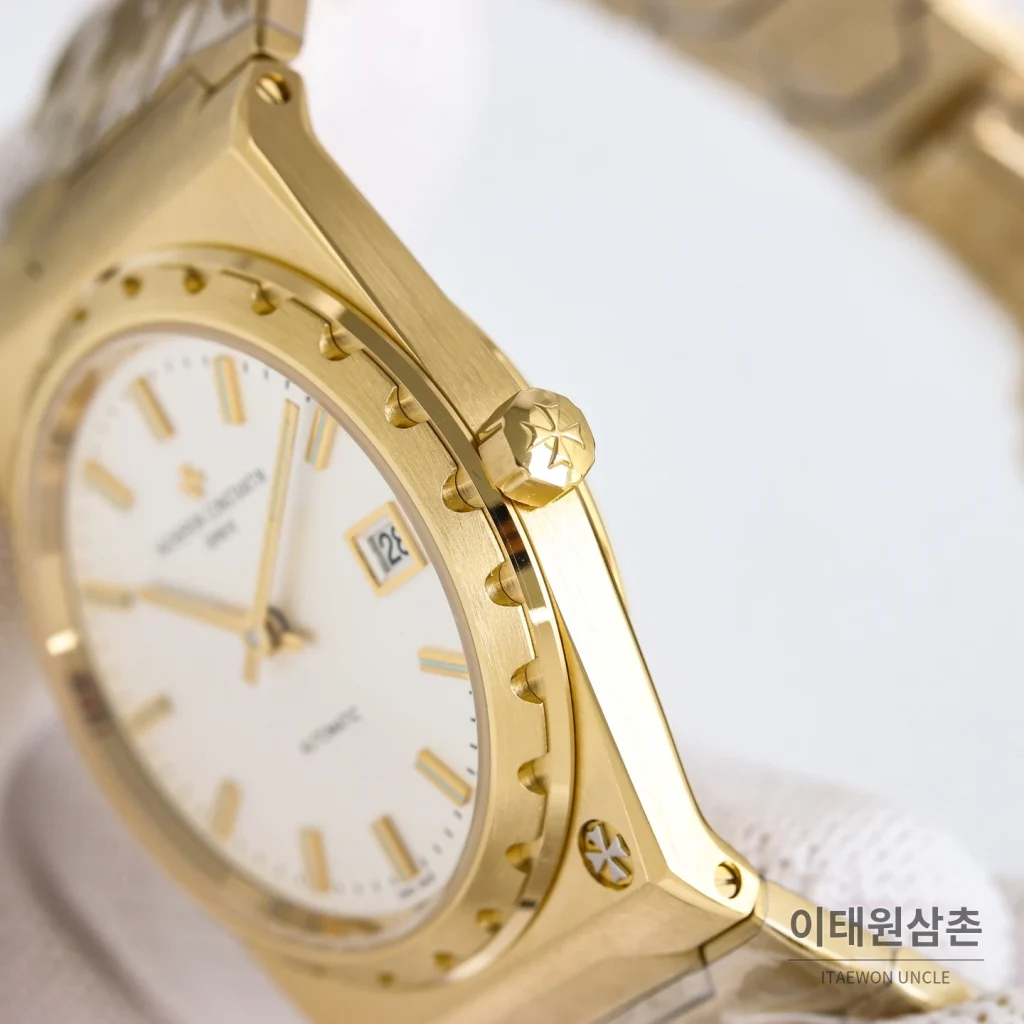바쉐론콘스탄틴 히스토릭 222 스틸 옐로우골드베젤 골드다이얼 오토매틱 37mm
