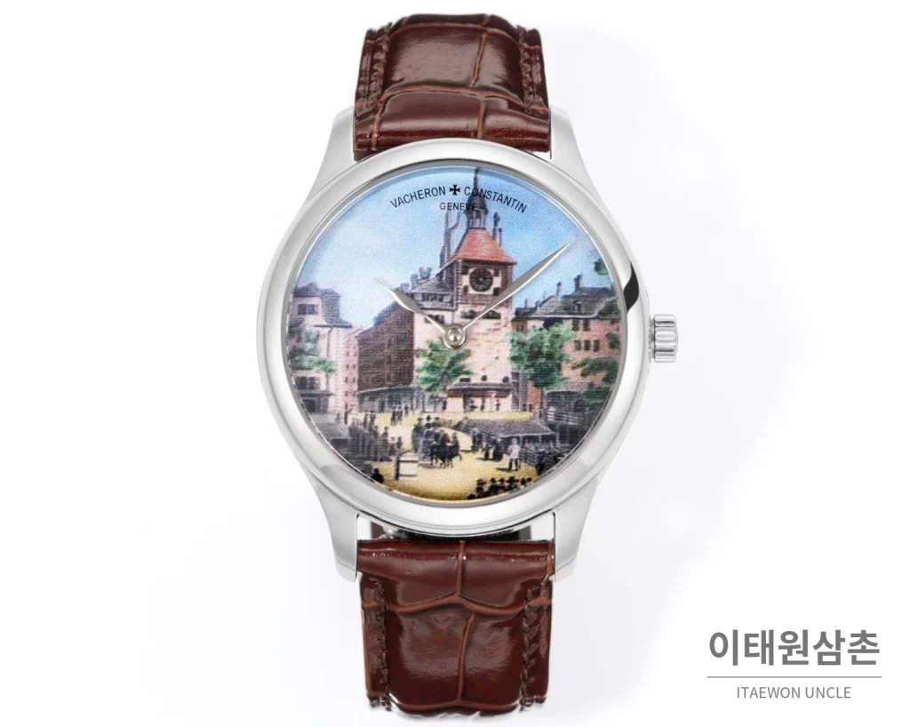 바쉐론콘스탄틴 메티에다르 아틀리에 캐비노티에 플래티넘 블루다이얼 오토매틱 40mm
