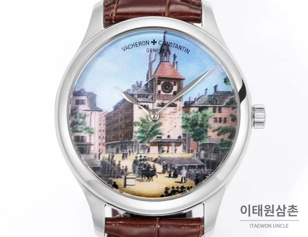 바쉐론콘스탄틴 메티에다르 아틀리에 캐비노티에 플래티넘 블루다이얼 오토매틱 40mm