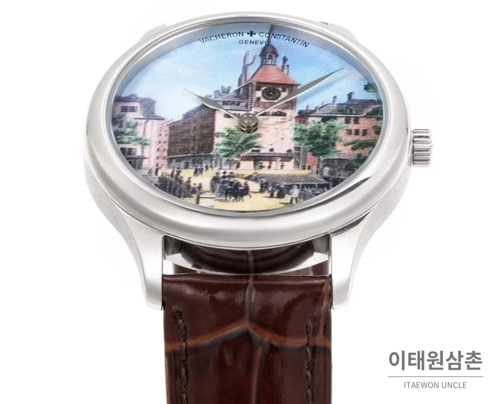 바쉐론콘스탄틴 메티에다르 아틀리에 캐비노티에 플래티넘 블루다이얼 오토매틱 40mm