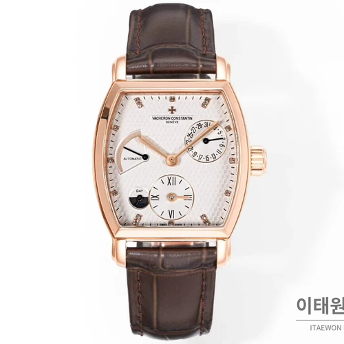 바쉐론콘스탄틴 말테 로즈골드 베젤 화이트다이얼 듀얼타임 오토매틱 48mm 바쉐론콘스탄틴 말테 로즈골드 베젤 화이트다이얼 듀얼타임 오토매틱 48mm
