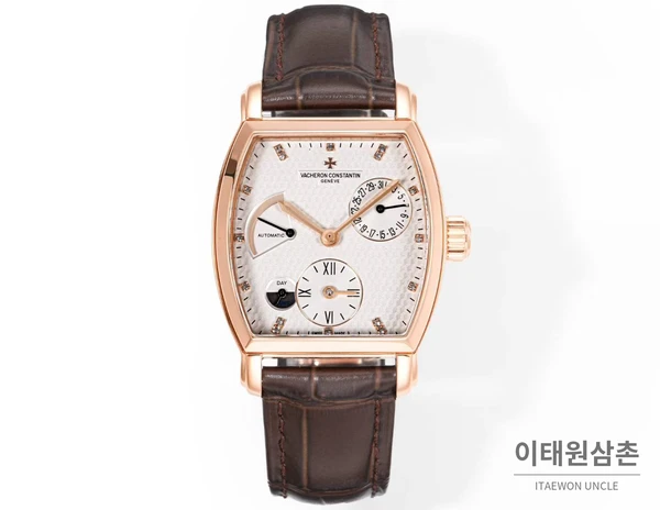 바쉐론콘스탄틴 말테 로즈골드 베젤 화이트다이얼 듀얼타임 오토매틱 48mm