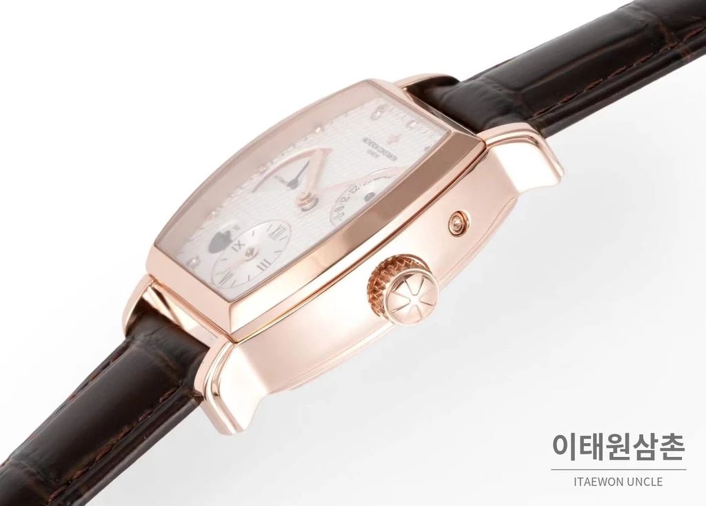 바쉐론콘스탄틴 말테 로즈골드 베젤 화이트다이얼 듀얼타임 오토매틱 48mm