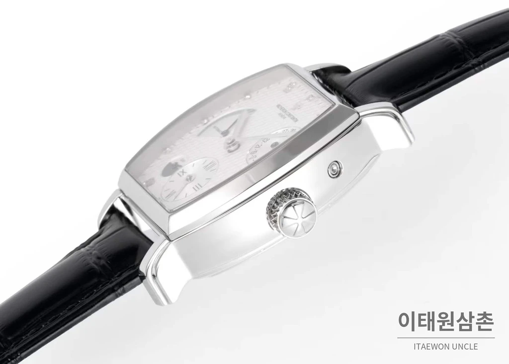 바쉐론콘스탄틴 말테 실버 베젤 화이트다이얼 듀얼타임 오토매틱 48mm