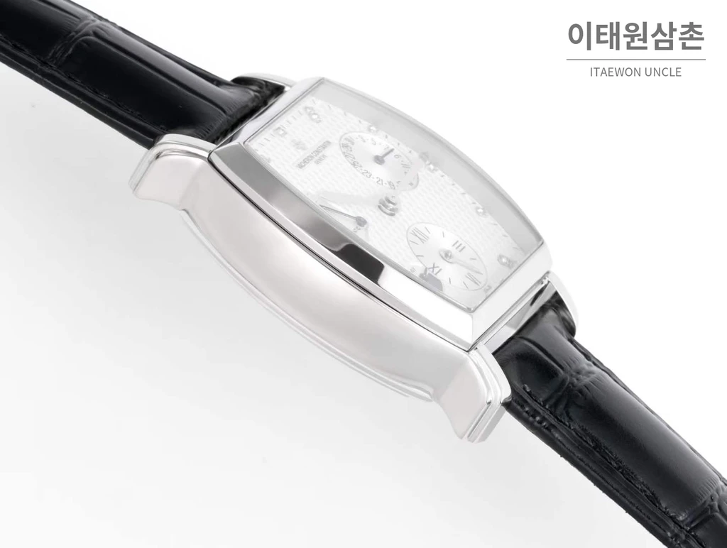 바쉐론콘스탄틴 말테 실버 베젤 화이트다이얼 듀얼타임 오토매틱 48mm