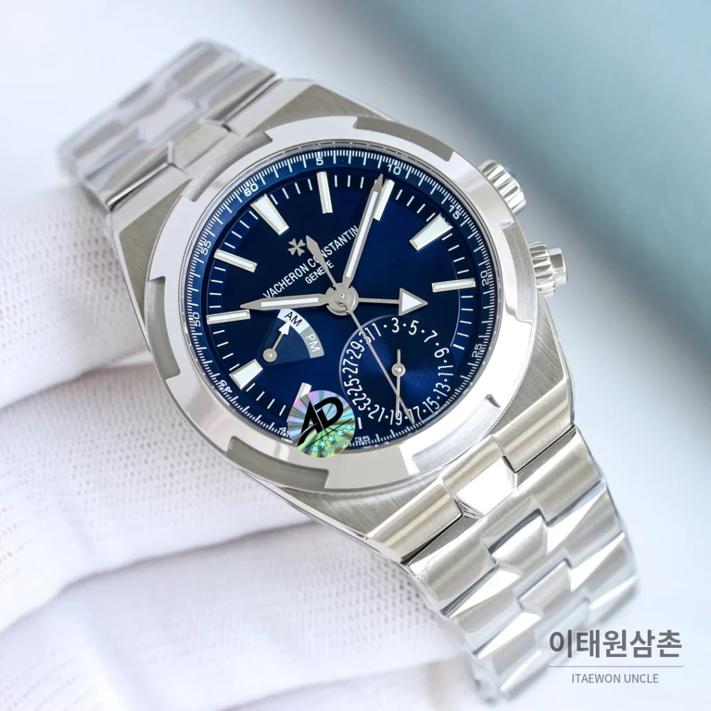 바쉐론콘스탄틴 오버시즈 듀얼타임 블루다이얼 오토매틱 41mm 7920V/210A-B334 스틸 브레이슬릿