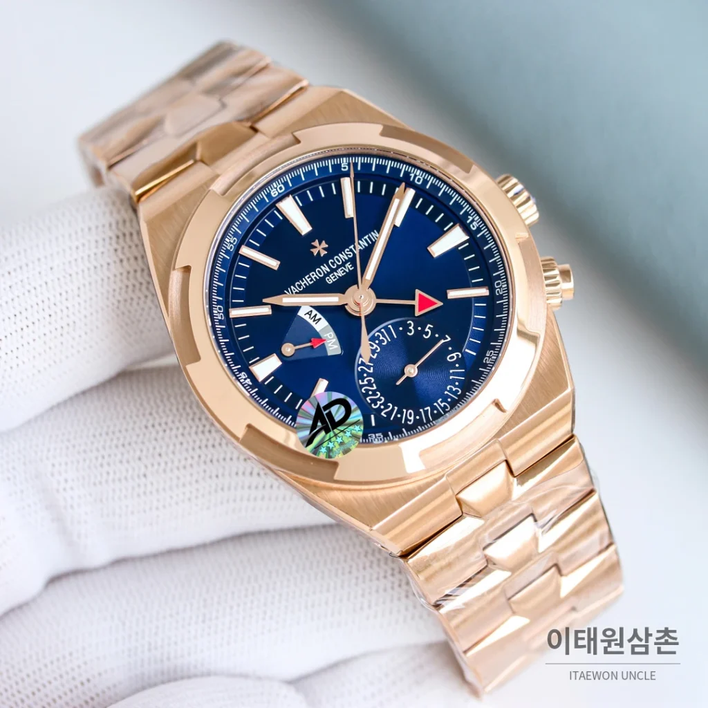바쉐론콘스탄틴 오버시즈 듀얼타임 블루다이얼 오토매틱 41mm 7920V/210A-B334 스틸 브레이슬릿