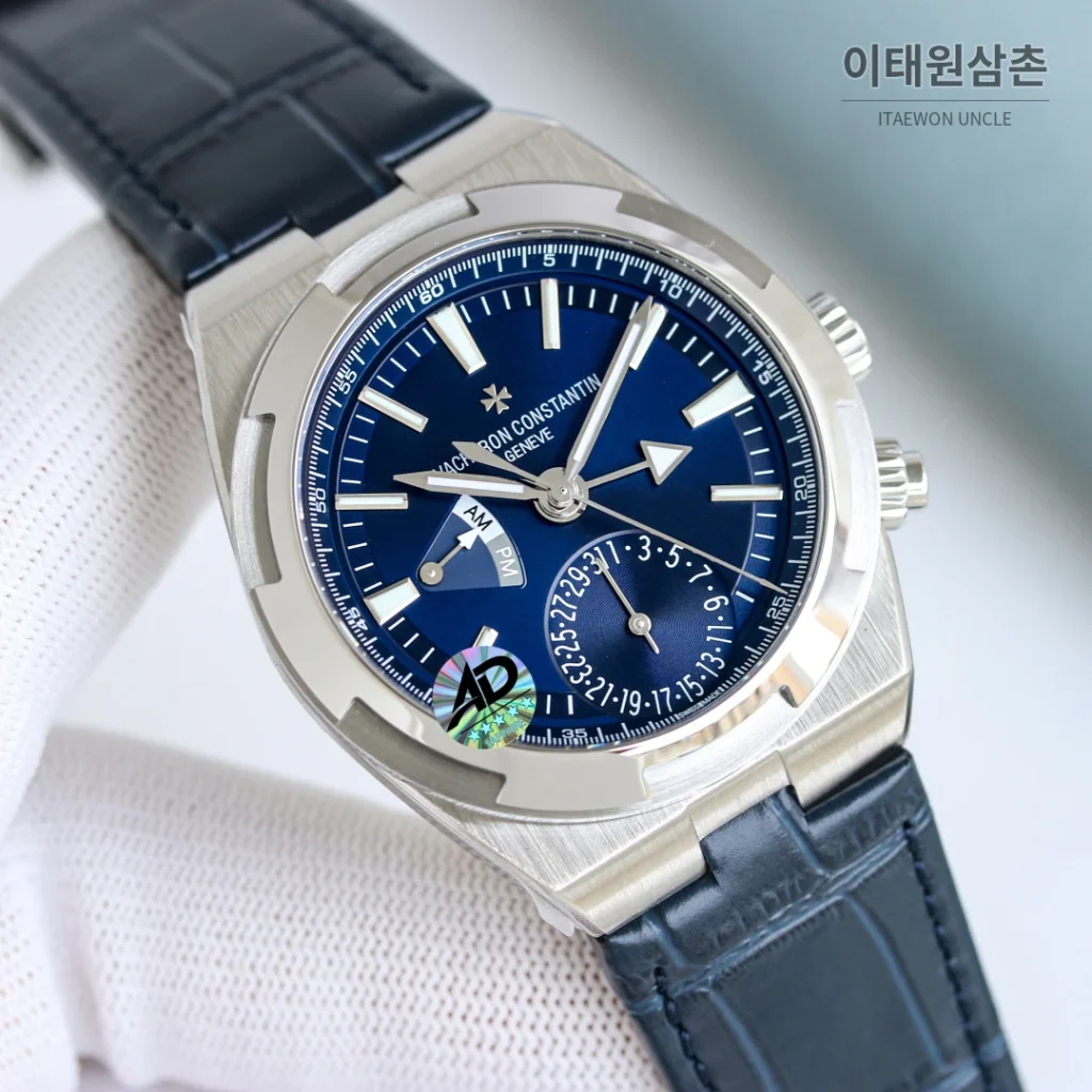 바쉐론콘스탄틴 오버시즈 듀얼타임 스틸 블루다이얼 오토매틱 41mm 7920V/210A-B334