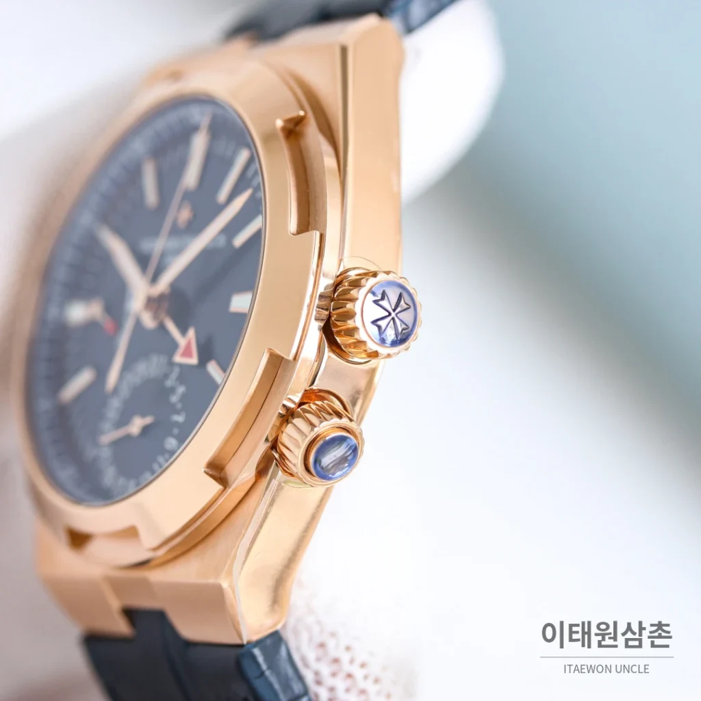바쉐론콘스탄틴 오버시즈 듀얼타임 스틸 블루다이얼 오토매틱 41mm 7920V/210A-B334