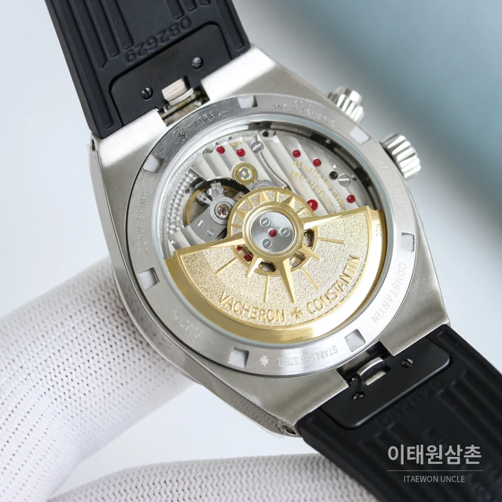 바쉐론콘스탄틴 오버시즈 듀얼타임 스틸 블루다이얼 오토매틱 41mm 7920V/210A-B334 블랙 러버 스트랩