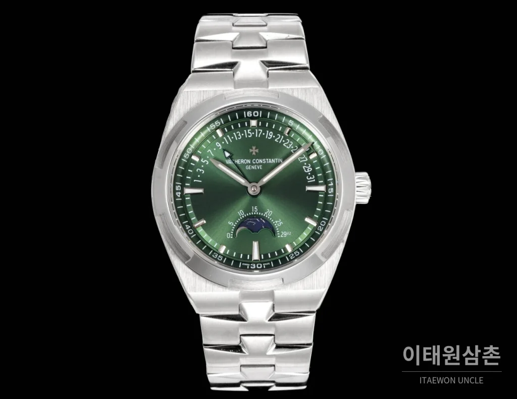 바쉐론콘스탄틴 오버시즈 레트로그레이드 데이트 오토매틱 41mm 블루 스틸 브레이슬릿 (3)