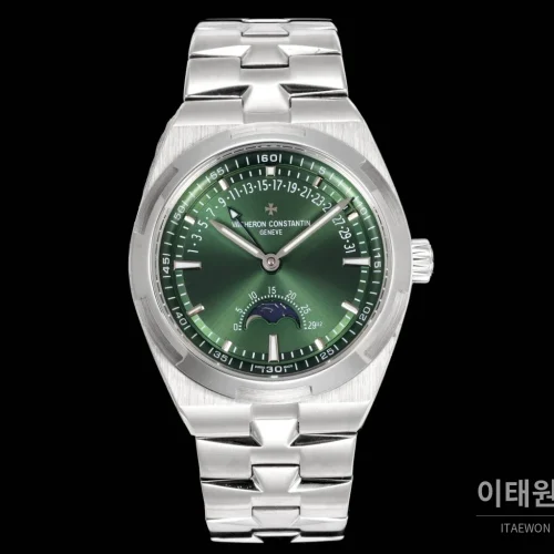바쉐론콘스탄틴 오버시즈 레트로그레이드 데이트 오토매틱 41mm 블루 스틸 브레이슬릿 (3)
