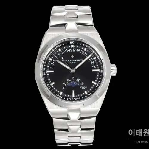 바쉐론콘스탄틴 오버시즈 레트로그레이드 데이트 오토매틱 41mm 블루 스틸 브레이슬릿 (4)